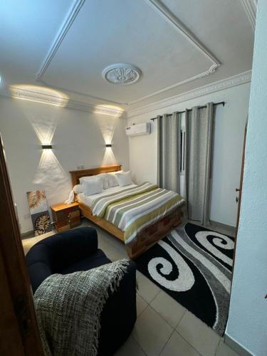 Vuode tai vuoteita majoituspaikassa Bhome