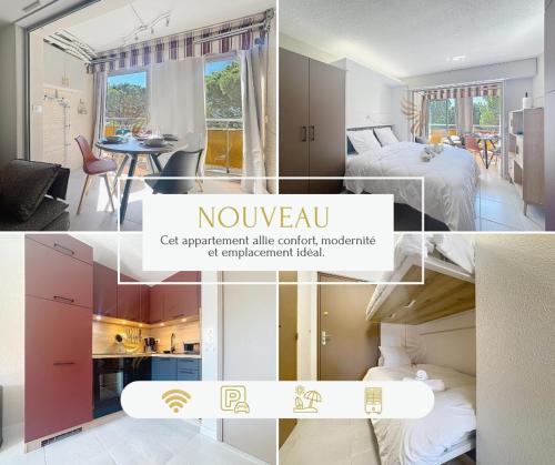 Studio Coco'B, 4p, A/C, Wi-Fi, beach 500m, parking