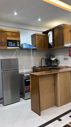 Køkken eller tekøkken på Pyem tower