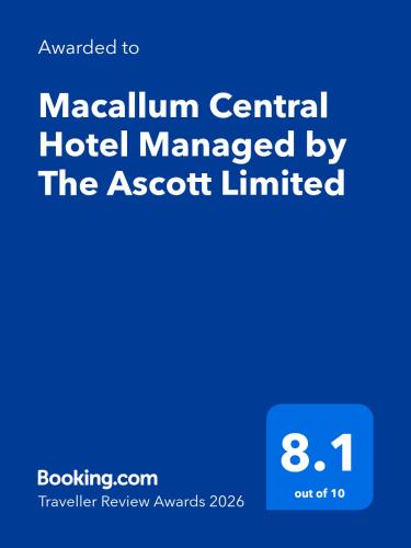a screenshot of aanon central hotel managed by the account limited at Macallum Central Hotel Managed by The Ascott Limited in George Town