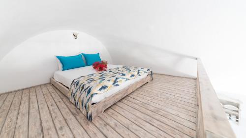 Ένα ή περισσότερα κρεβάτια σε δωμάτιο στο Agnadi View Villa