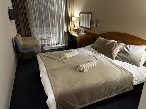 Postel nebo postele na pokoji v ubytování Alka guest house