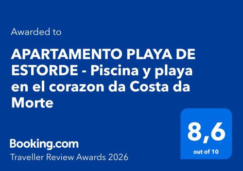 APARTAMENTO PLAYA DE ESTORDE - Piscina y playa para disfrutar A Costa da Morte