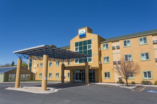 a large building with a basketball hoop on top of it at Days Inn by Wyndham Vernal in Vernal