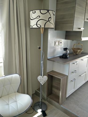 Η κουζίνα ή μικρή κουζίνα στο Panoramic Luxury Little Penthouse