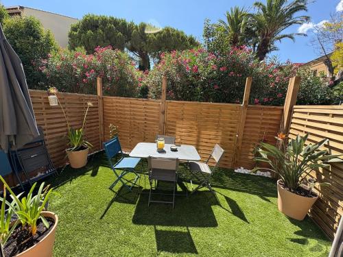 T2 jardin, 100m de la plage