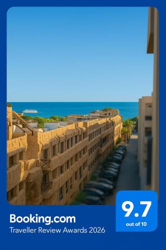 Selena Bay Luxury Sea View 1BR Apartment, Private Beach and Pool