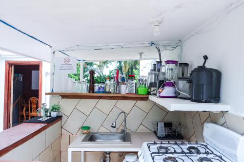 Kuchyň nebo kuchyňský kout v ubytování Casa Nomada