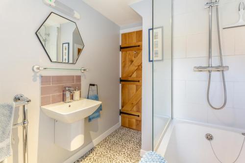a bathroom with a sink and a shower at 2 Bed in Big Sand oc-d33686 in Big Sand