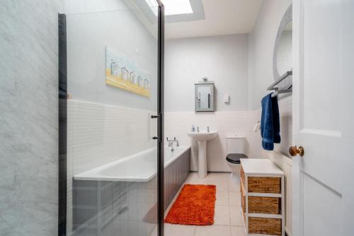 a bathroom with a shower and a sink and a toilet at 2 Bed in Moffat oc-a32121 in Moffat
