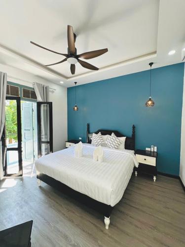 Кровать или кровати в номере Nagara Premium River View