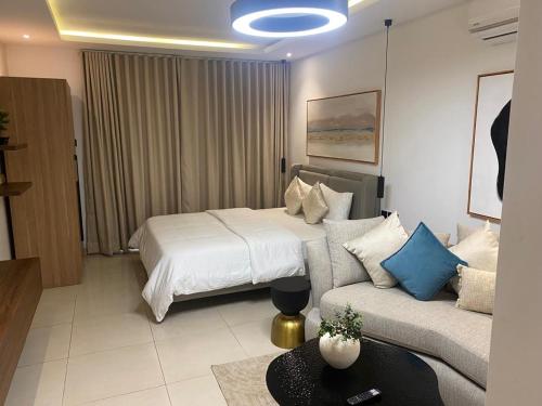 Voodi või voodid majutusasutuse Studio Apartment toas