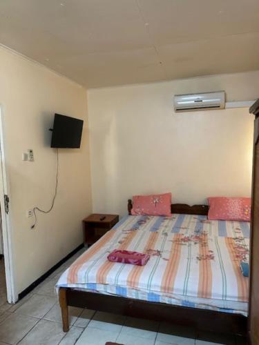 Llit o llits en una habitació de Mangueira