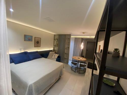 เตียงในห้องที่ Flat Vert House