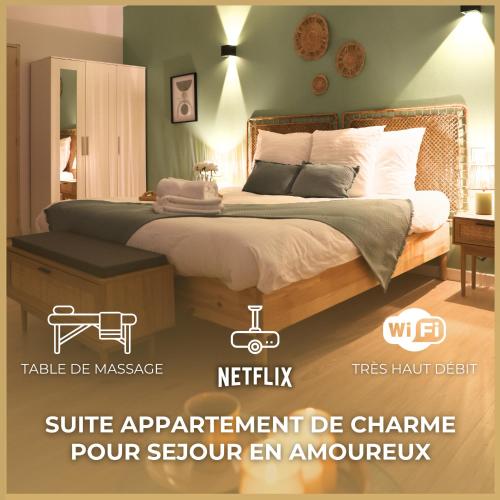 L'interlude secrète - Suite appartement T2, cinéma privé et table de massage