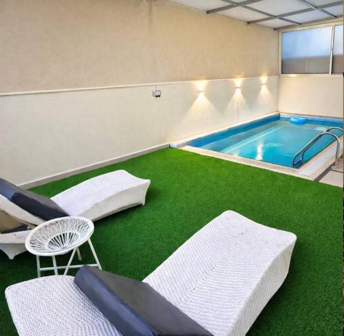 جناح الملكي غرفتين بمسبح خاص نظام التدفئة