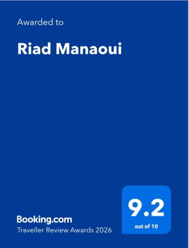 Certificat, premi, rètol o un altre document de Riad Manaoui