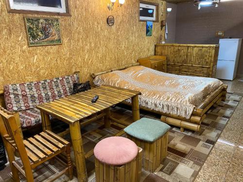 Zona d'estar a Cottage Bambuk