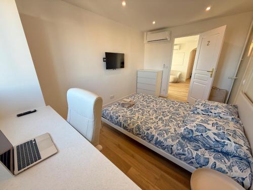 Nice Ouest Chambres Privees Modernes TV Wifi Bureau en colocation