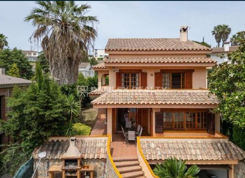 an aerial view of a house at Villa Ficus in Lloret de Mar