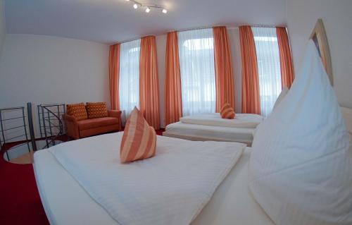 Katil atau katil-katil dalam bilik di Haus Siegfried Appartements