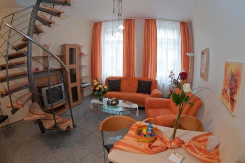 Ruang duduk di Haus Siegfried Appartements