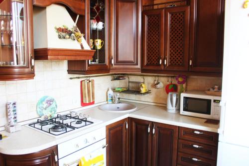 Köök või kööginurk majutusasutuses Apartments on Pechersk
