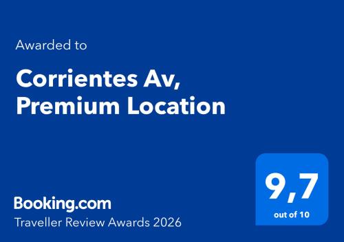 Certificat, premi, rètol o un altre document de Corrientes Av, Premium Location