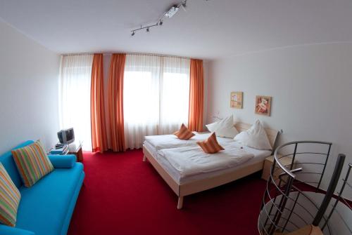 Katil atau katil-katil dalam bilik di Haus Siegfried Appartements