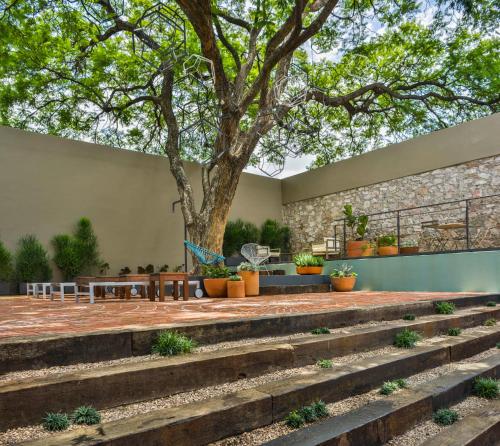 Un jardín fuera de Hotel Criol