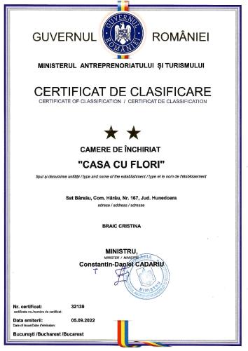 a fake degree certificate with a fake fake diploma at Casa cu flori in Bîrsău