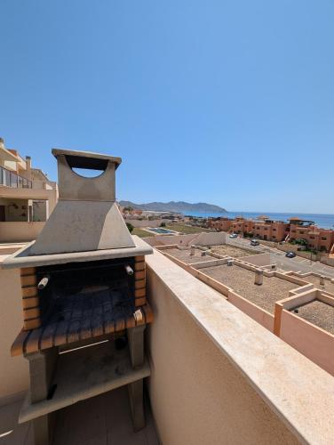a stove on the side of a building at Hamaca & Sea in Cartagena