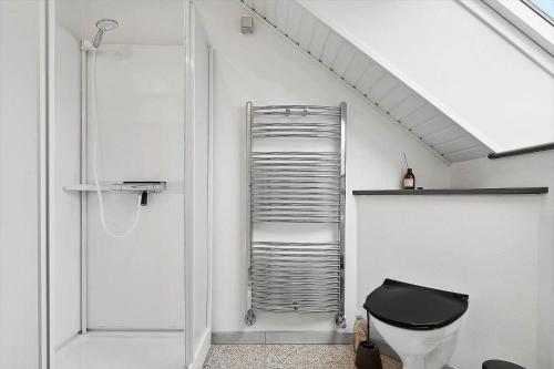 a bathroom with a shower and a toilet at 20427-Samso-Torup-13 in Torup