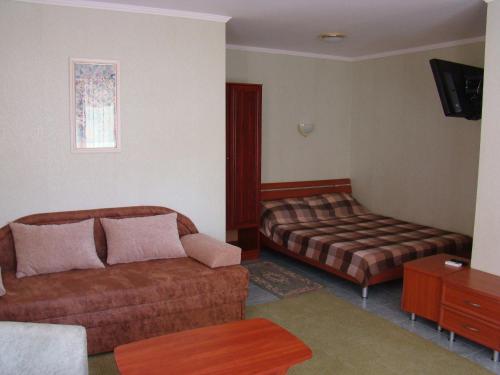 
Кровать или кровати в номере Mini-hotel in Odessa Yard

