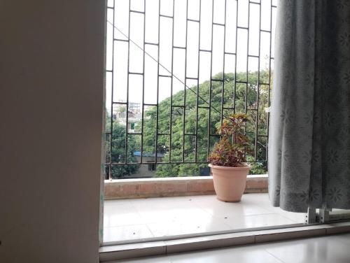 Pemandangan gunung umum atau pemandangan gunung yang diambil dari apartmen