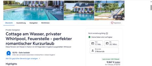 a page of a website with a picture of a swimming pool at Alexa in Nairobi