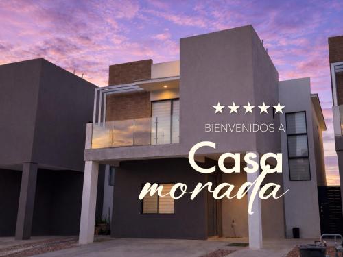 a building with a sign that reads casa morada at Casa Morada in Ciudad Juárez