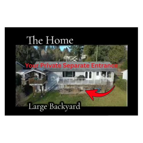 a screenshot of the home your private separate entrance at Self Check-In Keyless Private Entry DBL Queen Suite in Mission City