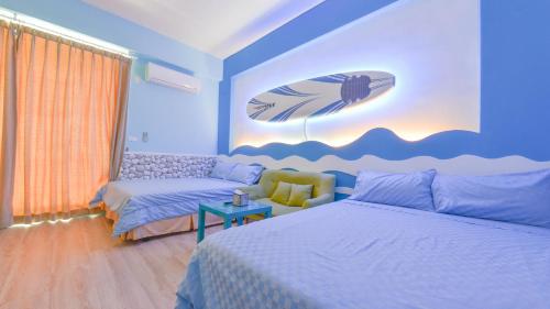 Postel nebo postele na pokoji v ubytování Minsuku B&B