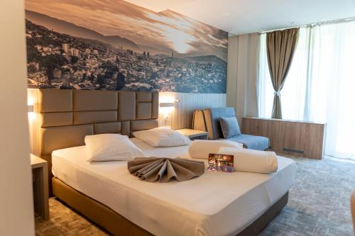 Llit o llits en una habitació de Hollywood Hotel