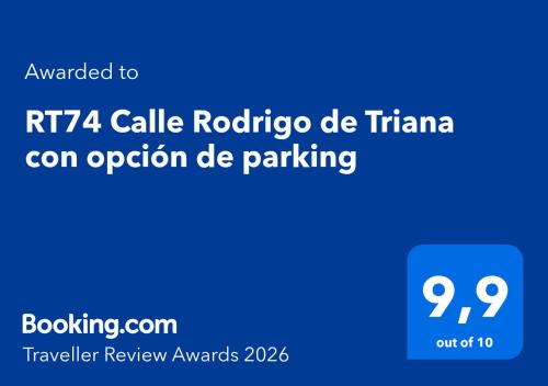 RT74 Calle Rodrigo de Triana con opción de parking