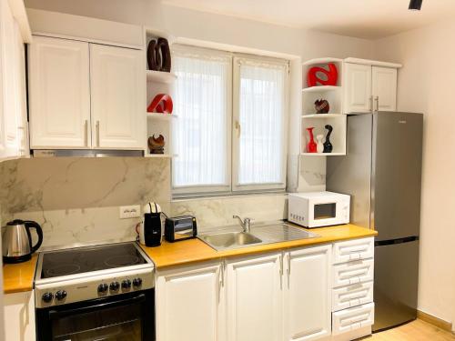 Virtuve vai virtuves zona naktsmītnē NVater Apartment
