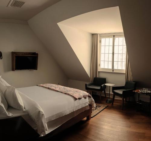 Postel nebo postele na pokoji v ubytování Auberge Willow Inn