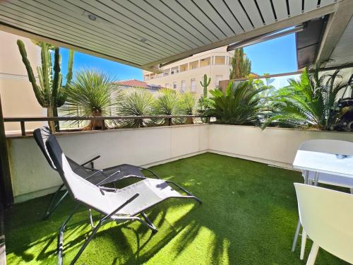 51m2 Gray d'Albion, Croisette, terrasse & clim