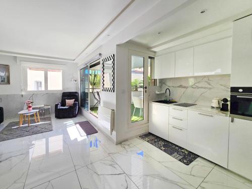 51m2 Gray d'Albion, Croisette, terrasse & clim