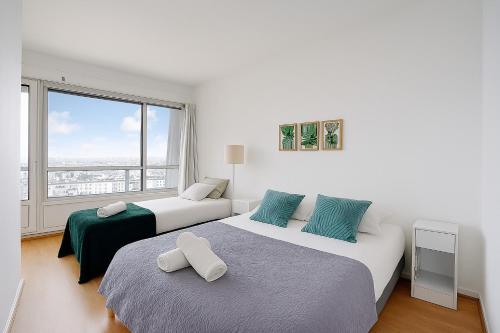 Eiffel Tower Grand Appartement 3 Chambres Panoramique Paris Vue with Parking & AC