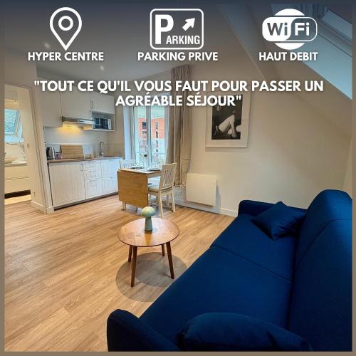 Studio 2 pers Hyper centre Arras plus parking privé