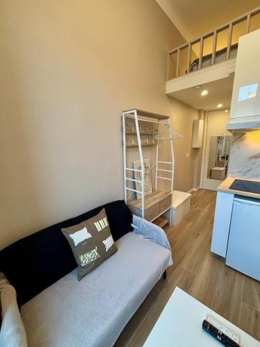 Renovated studio with mezzanine close