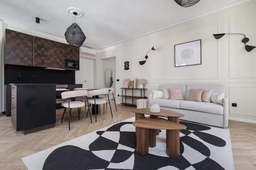 Prostor za sedenje u objektu Spacious Apartment 2BDR