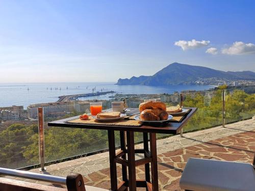 Great sea views terrace at this house in Altea